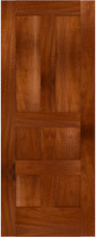 Flat  Panel   Quincy  Mahogany  Doors